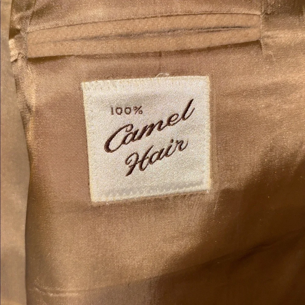 Classic Fit  100 Camel Hair Twill Sport Coat Mens 54 L